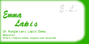 emma lapis business card
